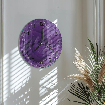Reloj de pared redondo Rosa