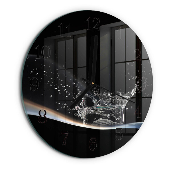 Reloj de pared redondo Agua