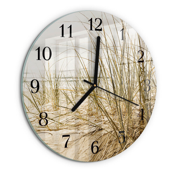 Reloj de pared redondo Hierba de playa