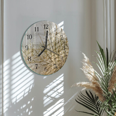 Reloj de pared redondo Hierba de playa