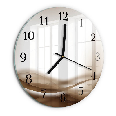 Reloj de pared redondo Líneas abstractas