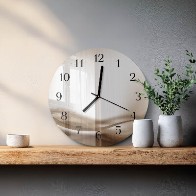 Reloj de pared redondo Líneas abstractas