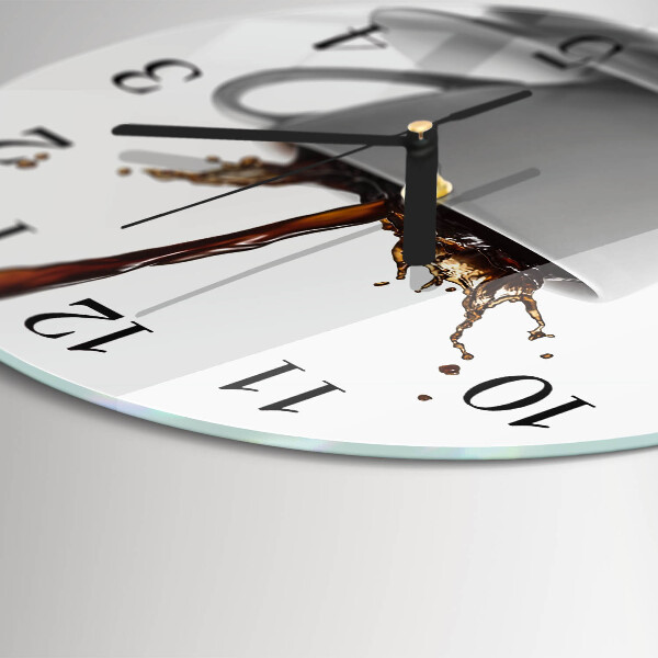 Reloj de pared redondo Taza de café