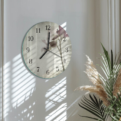 Reloj de pared redondo Flor vintage