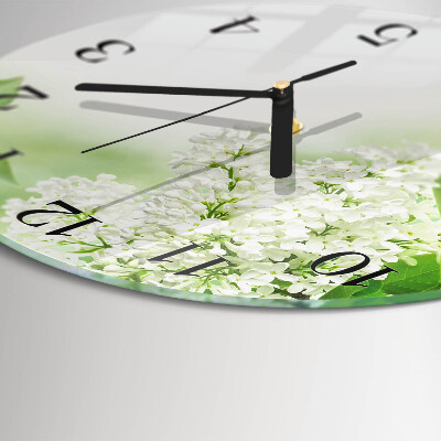 Reloj de pared redondo Hojas