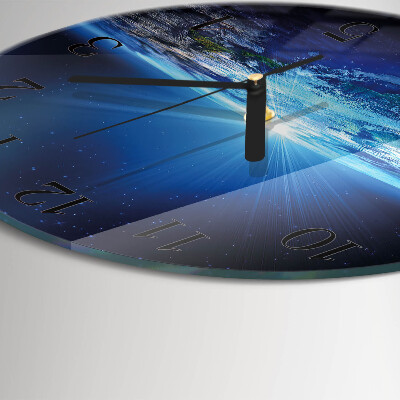Reloj de pared redondo El universo de la Tierra