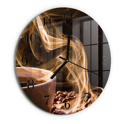 Reloj de pared redondo Taza de café