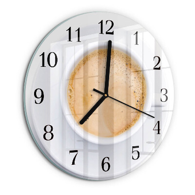 Reloj de pared redondo Taza de café