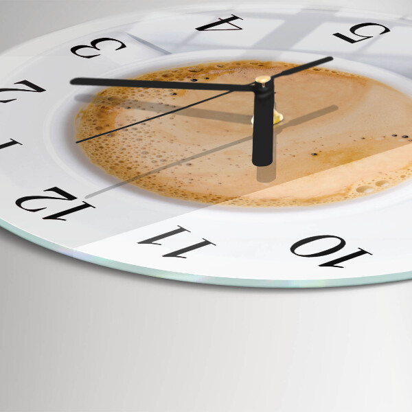 Reloj de pared redondo Taza de café