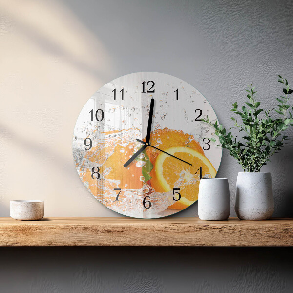 Reloj de pared redondo Naranjas