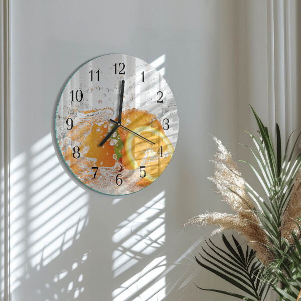 Reloj de pared redondo Naranjas
