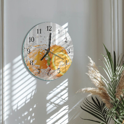 Reloj de pared redondo Naranjas