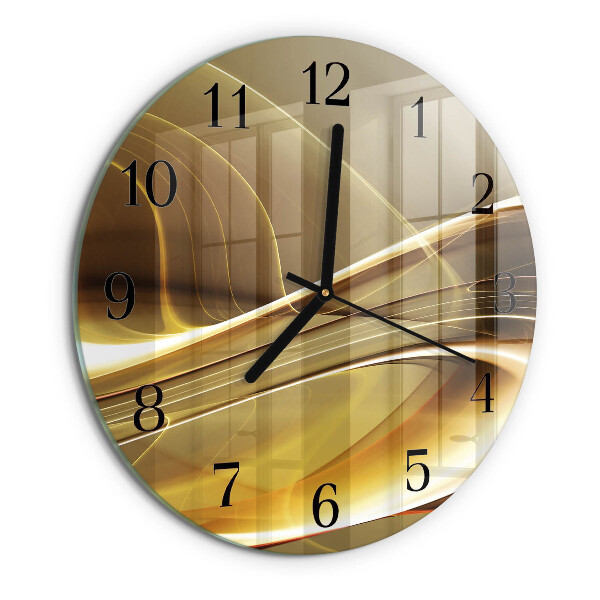 Reloj de pared redondo Líneas abstractas
