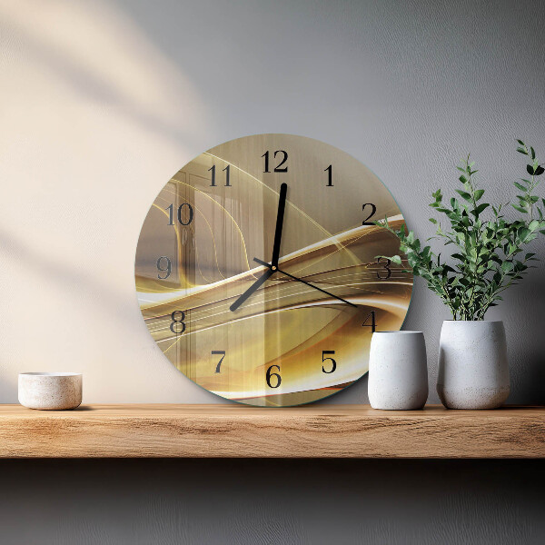 Reloj de pared redondo Líneas abstractas
