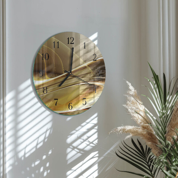 Reloj de pared redondo Líneas abstractas