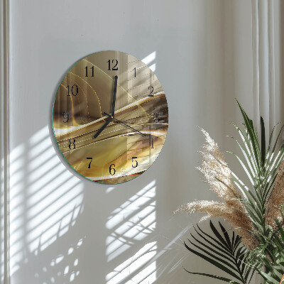 Reloj de pared redondo Líneas abstractas