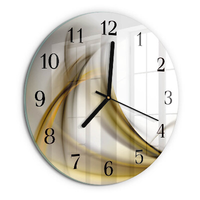 Reloj de pared redondo Líneas abstractas