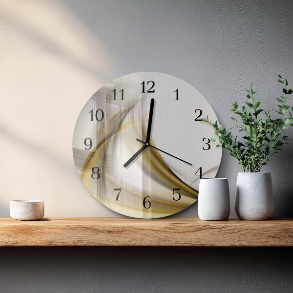 Reloj de pared redondo Líneas abstractas