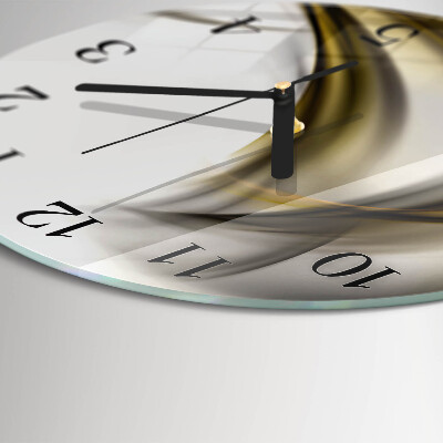 Reloj de pared redondo Líneas abstractas