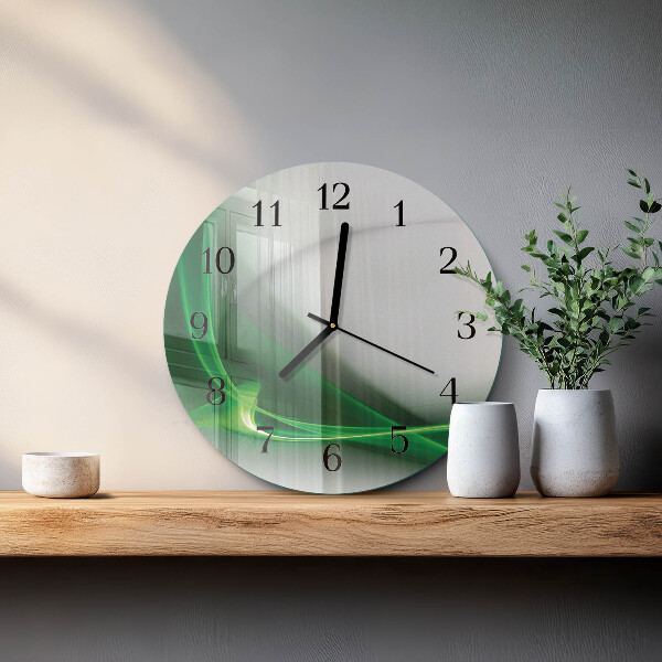 Reloj de pared redondo Líneas abstractas