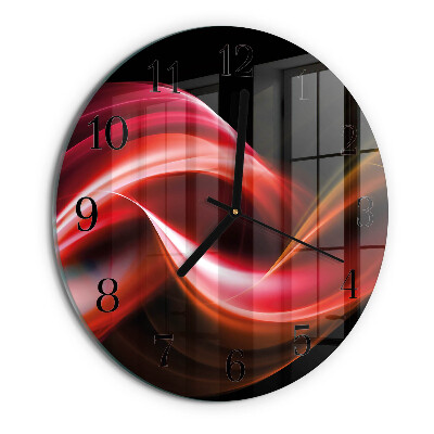 Reloj de pared redondo Líneas abstractas