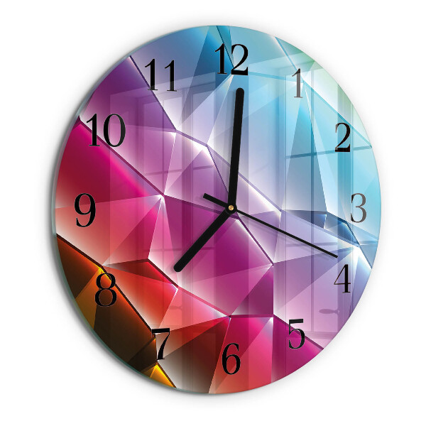 Reloj de pared redondo Patrón 3D