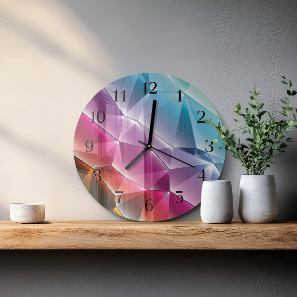 Reloj de pared redondo Patrón 3D