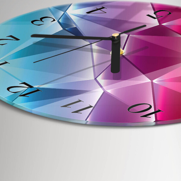 Reloj de pared redondo Patrón 3D