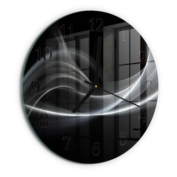 Reloj de pared redondo Líneas abstractas