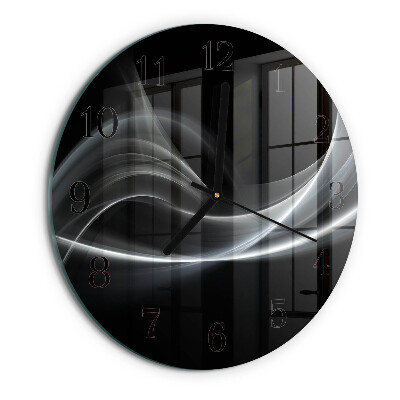 Reloj de pared redondo Líneas abstractas