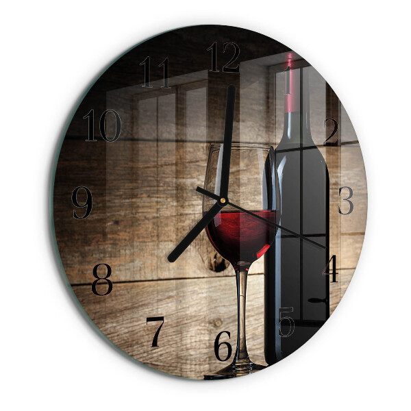 Reloj de pared redondo Vino