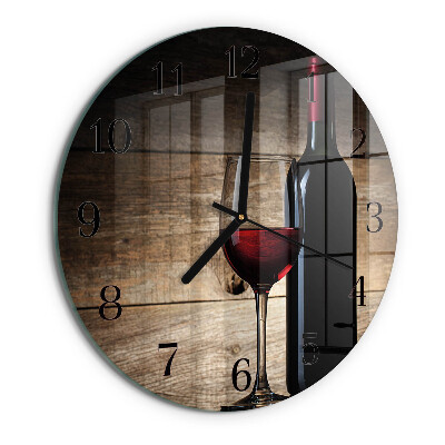 Reloj de pared redondo Vino