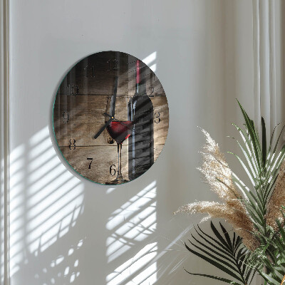 Reloj de pared redondo Vino