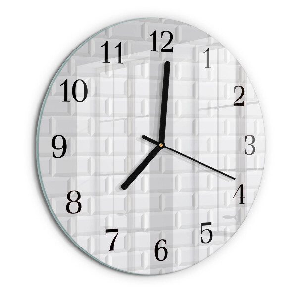 Reloj de pared redondo Ladrillo