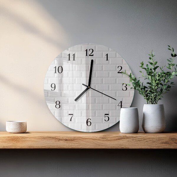 Reloj de pared redondo Ladrillo