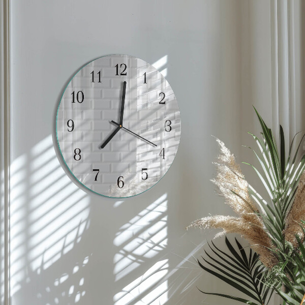 Reloj de pared redondo Ladrillo
