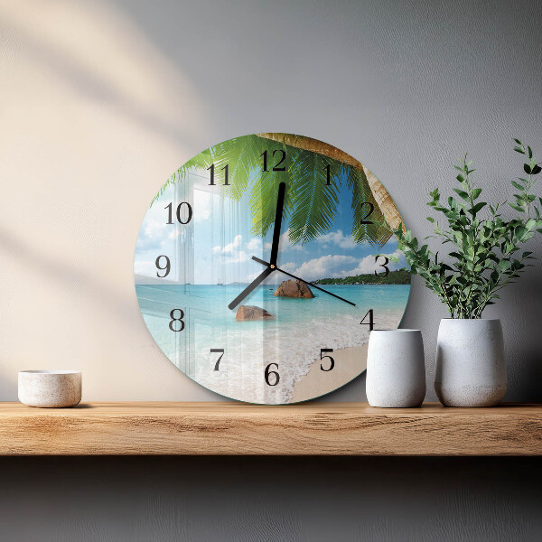 Reloj de pared redondo Isla