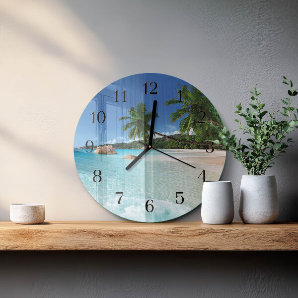 Reloj de pared redondo Playa