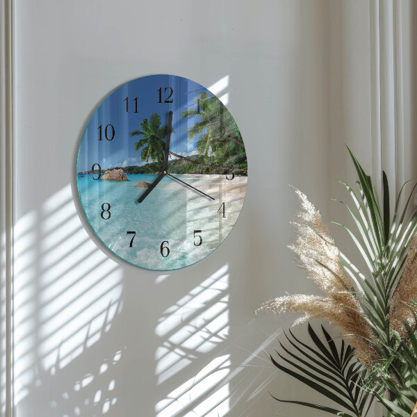 Reloj de pared redondo Playa