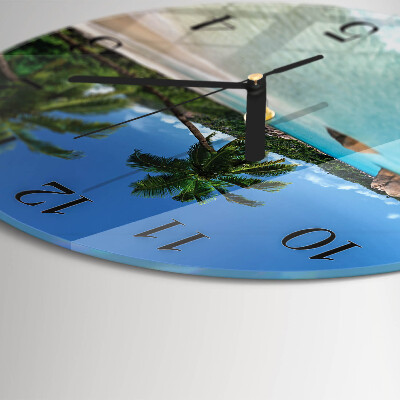 Reloj de pared redondo Playa