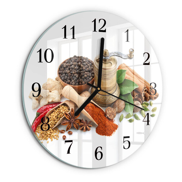 Reloj de pared redondo Especias