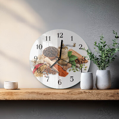 Reloj de pared redondo Especias