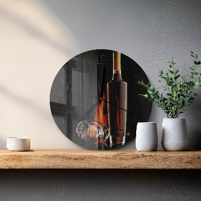 Reloj de pared redondo Alcohol