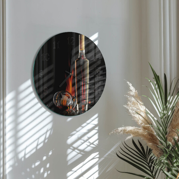 Reloj de pared redondo Alcohol