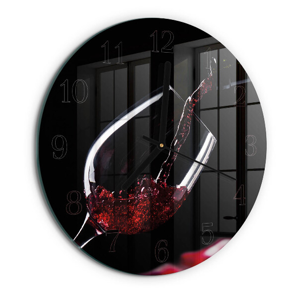 Reloj de pared redondo Vino