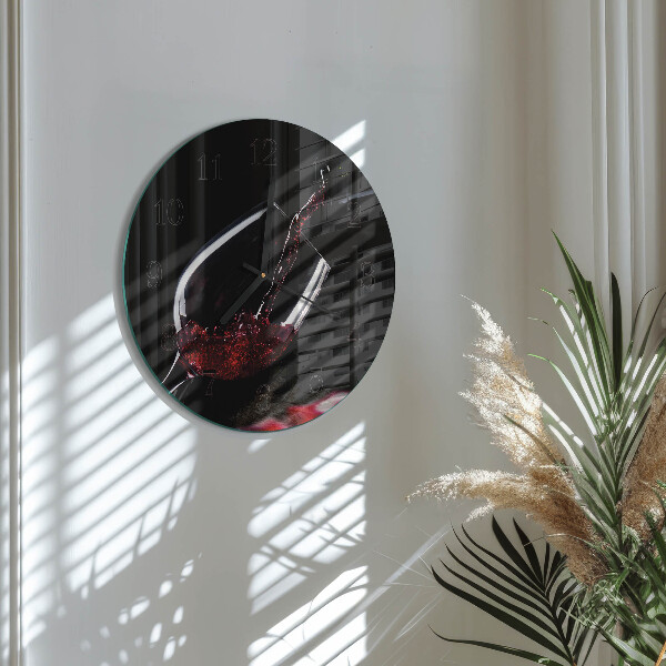Reloj de pared redondo Vino
