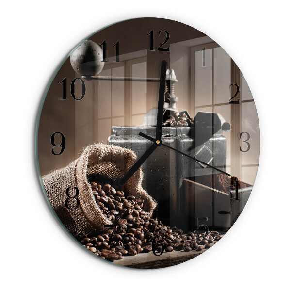 Reloj de pared redondo Molinillo de café