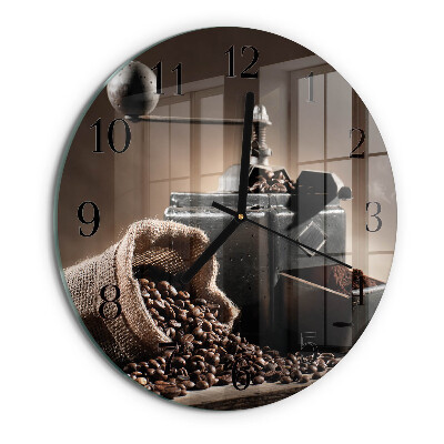 Reloj de pared redondo Molinillo de café