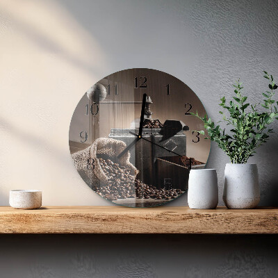 Reloj de pared redondo Molinillo de café