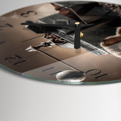 Reloj de pared redondo Molinillo de café